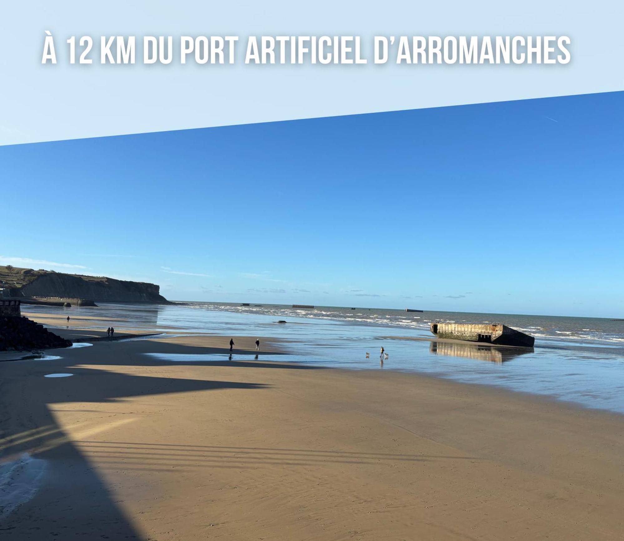 Le So Art, Grande Maison 4 Chambres, Terrain De Petanque, Grand Jardin Clos, Flipper, Babyfoot, Jeux Arcade, Ping Pong,1 Km Mer, Proche Golf, Port En Bessin, Bayeux Et Plages Du Debarquement, Adaptee Enfants Commes Eksteriør bilde
